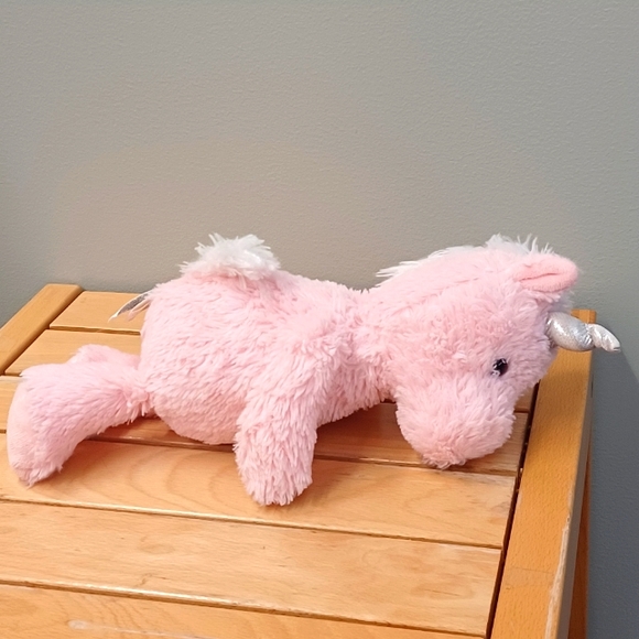 •Cuddly Friends - 12" Pink Unicorn cuddly soft stuffed animal Plush Lovey Toy - Picture 3 of 9